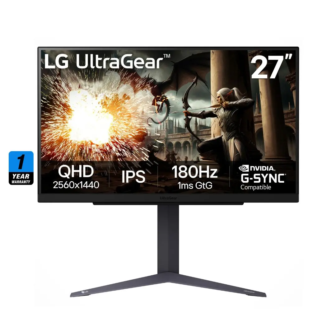 Lg 27Gs75q-B 27 2K (2560X1440) 200Hz Ips 1Ms Flat 1