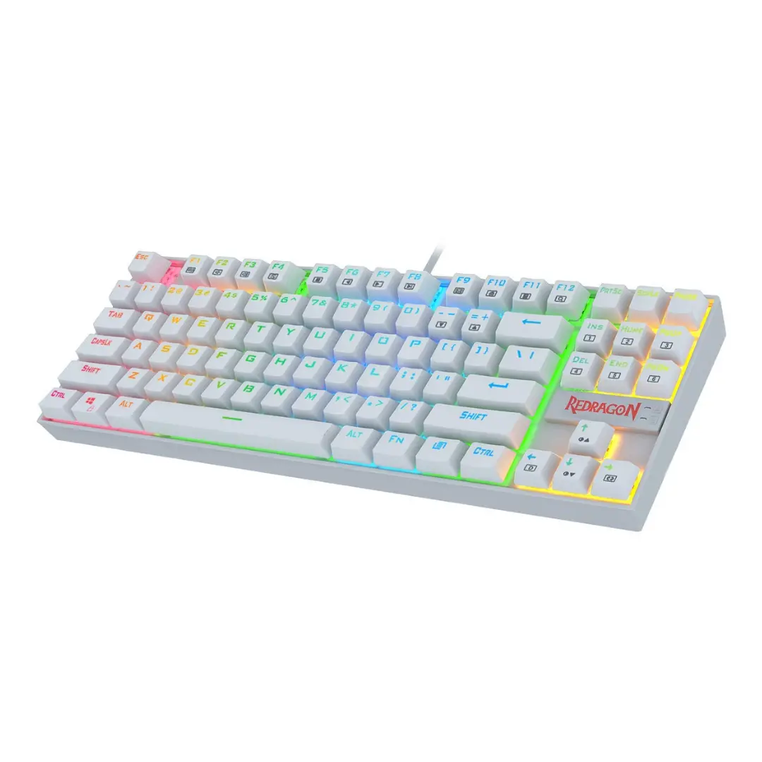 Redragon K552w-Rgb, Kumara, 80%, Wired, Red Switches - White 1