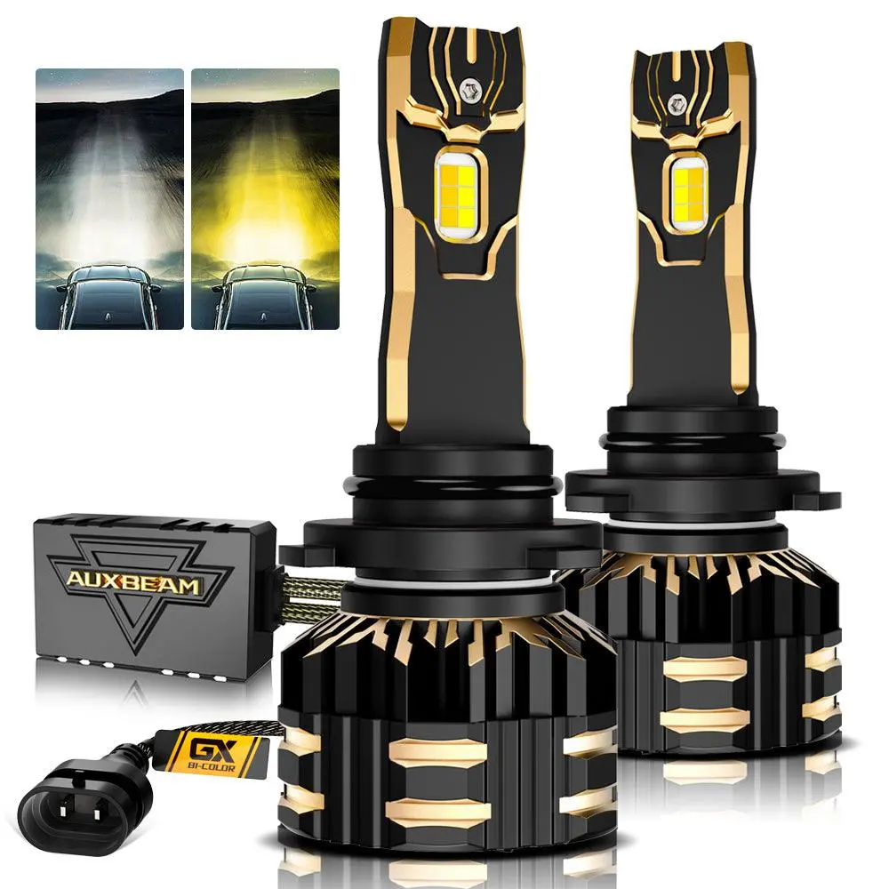 9006/Hb4 Led Bulb Fog Lights/Low Beam Lights 110W 25000Lm Gx Bi-Color Series High Power & Brightness Dual Color Switchback | 2 Bulbs 1