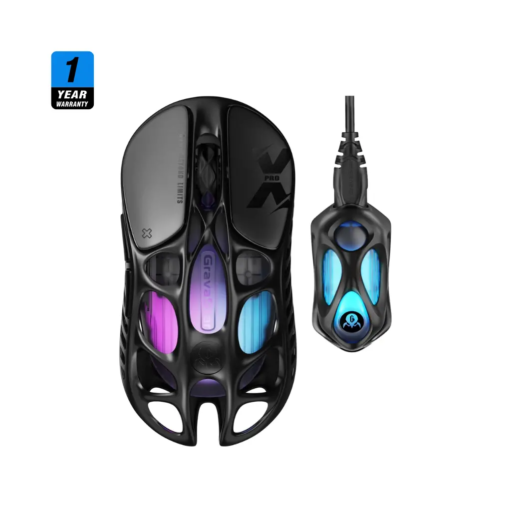 Gravastar Mercury X Pro 8Khz Wireless Gaming Mouse - Galaxy Black 1