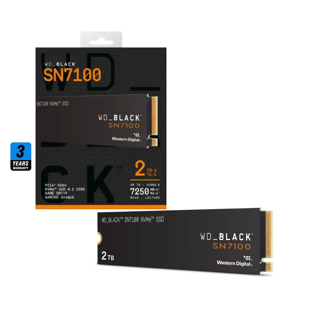 Wd Black Sn7100 2Tb , 7250Mb/S M.2 Nvme , Pcie 4.0 1