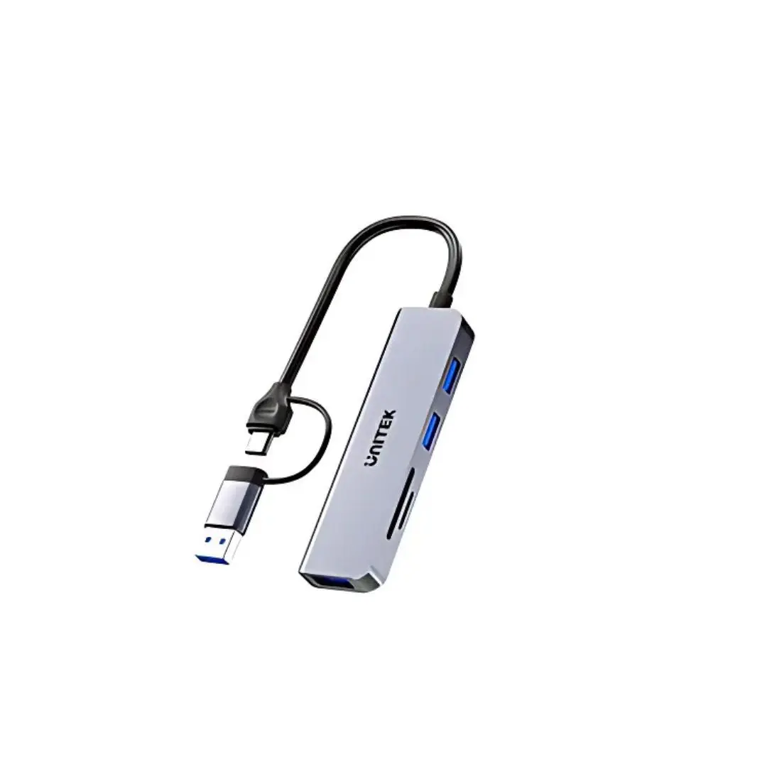 Unitek Uhub P5+ 5-In-1 Usb 5Gbps Hub With Sd And Micro Sd Card Reader 1