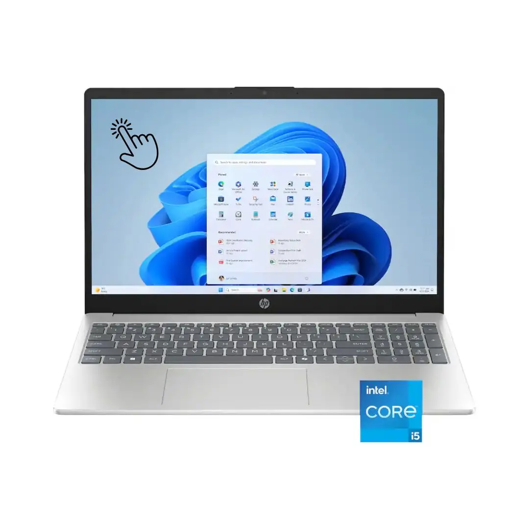 Hp 15-Fd0215dx, Intel Core I5-1334U , Ram 16Gb, Ssd 512Gb, Intel Graphics, 15.6 Inch Fhd Touchscreen, Silver 1