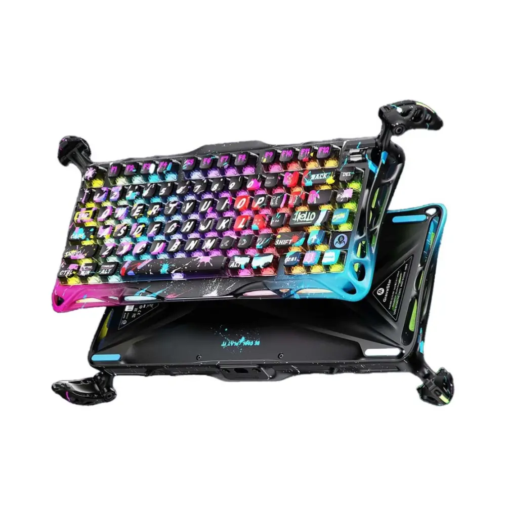 Gravastar Mercury V75 Pro Special Edition Gaming Keyboard - Neon Graffiti 1
