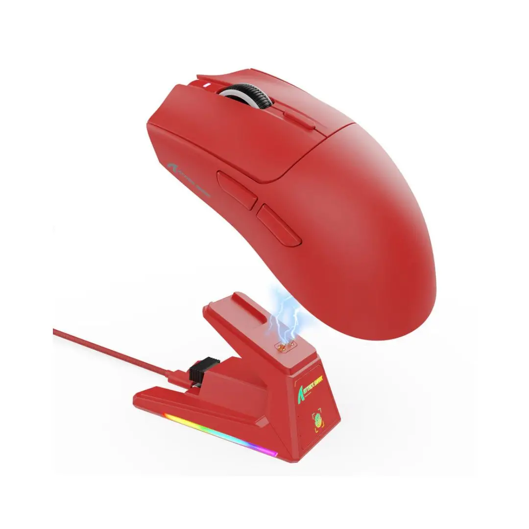 Attack Shark X1 Tri-Mode Gaming Mouse - Red 1