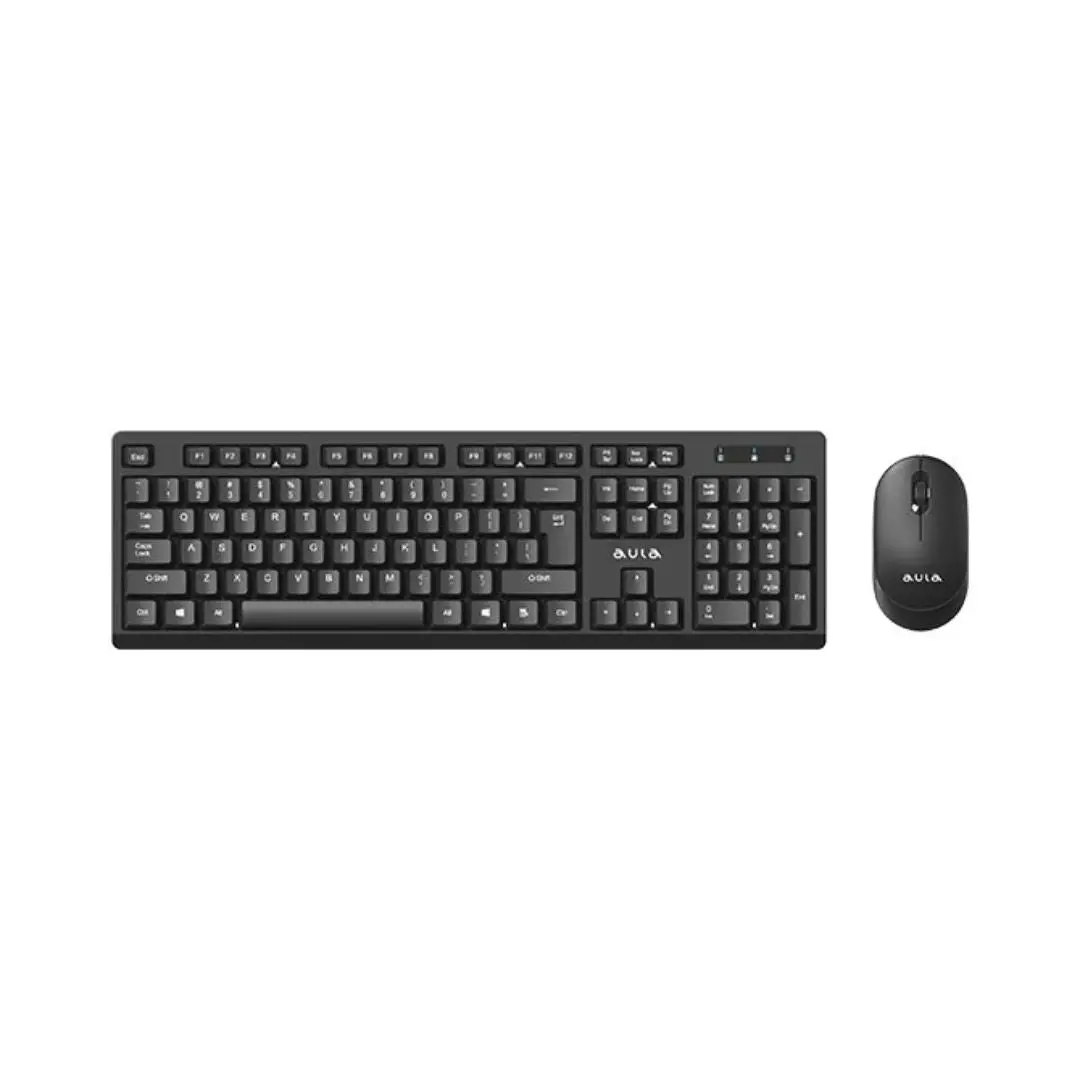 Aula Ac260 Wireless Combo Keyboard & Mouse - Black 1