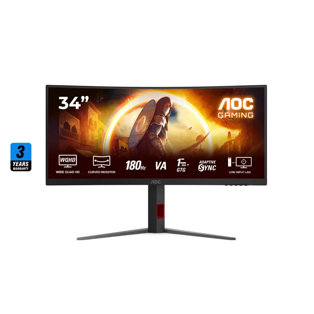 Aoc Cu34g4g 34 2K (3440X1440) 180Hz 0.5Ms Fast Va Ultrawide Curved , Monitor 1
