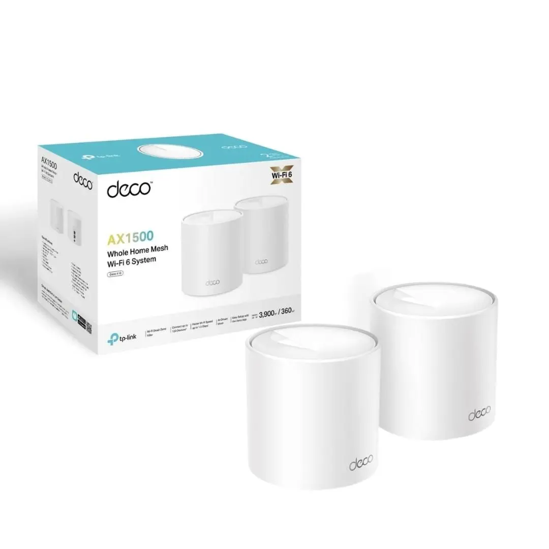 Tp-Link Deco X10 Ax1500 Wi‑Fi 6 Mesh System – 2 Pack 1