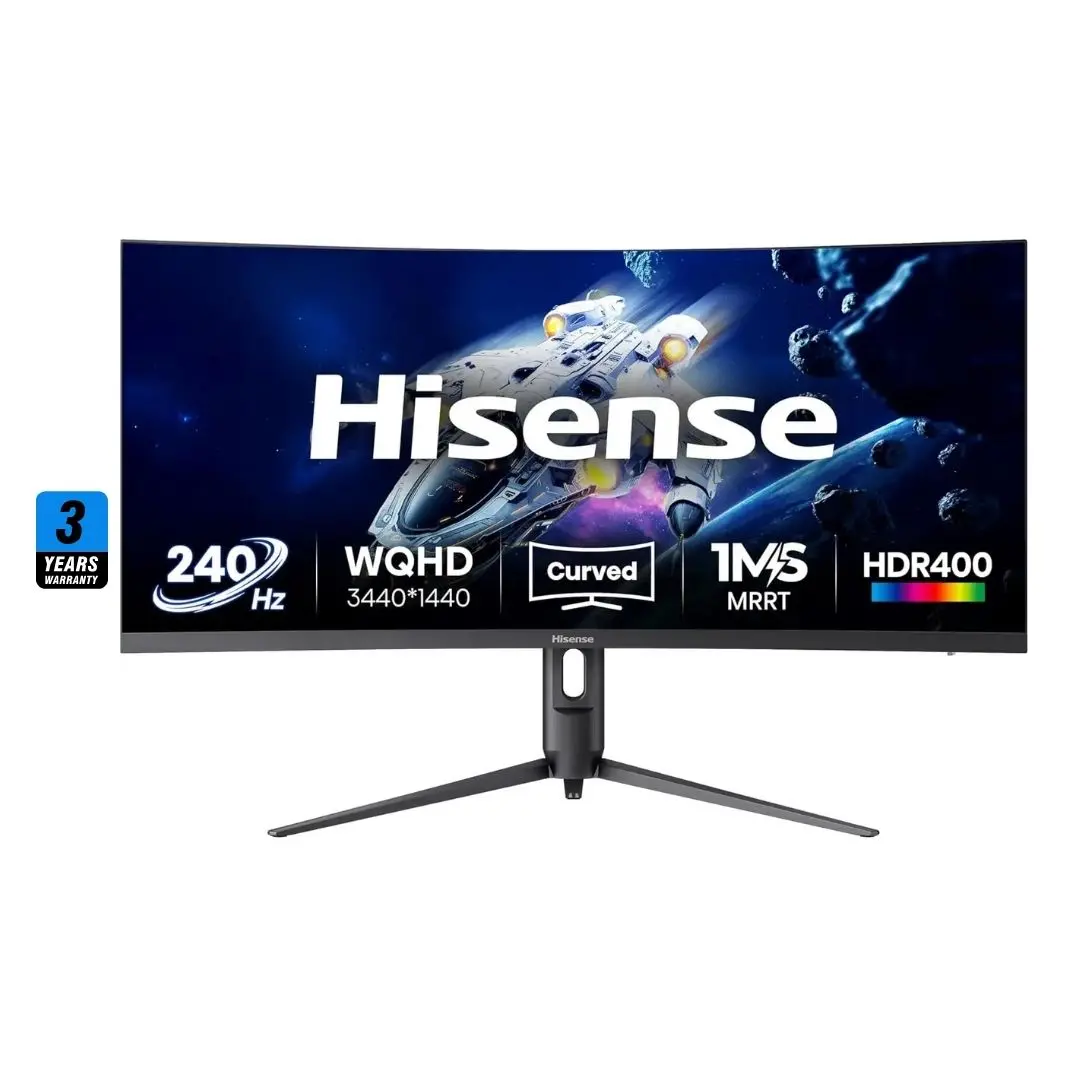Hisense 34G6q 34 2K (3440X1440) 240Hz 1Ms Fast Va Curved 1