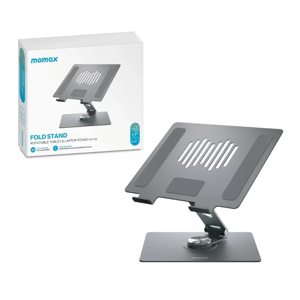 Momax Kh10e Fold Rotating Laptop Stand Up To 17 Inch 1