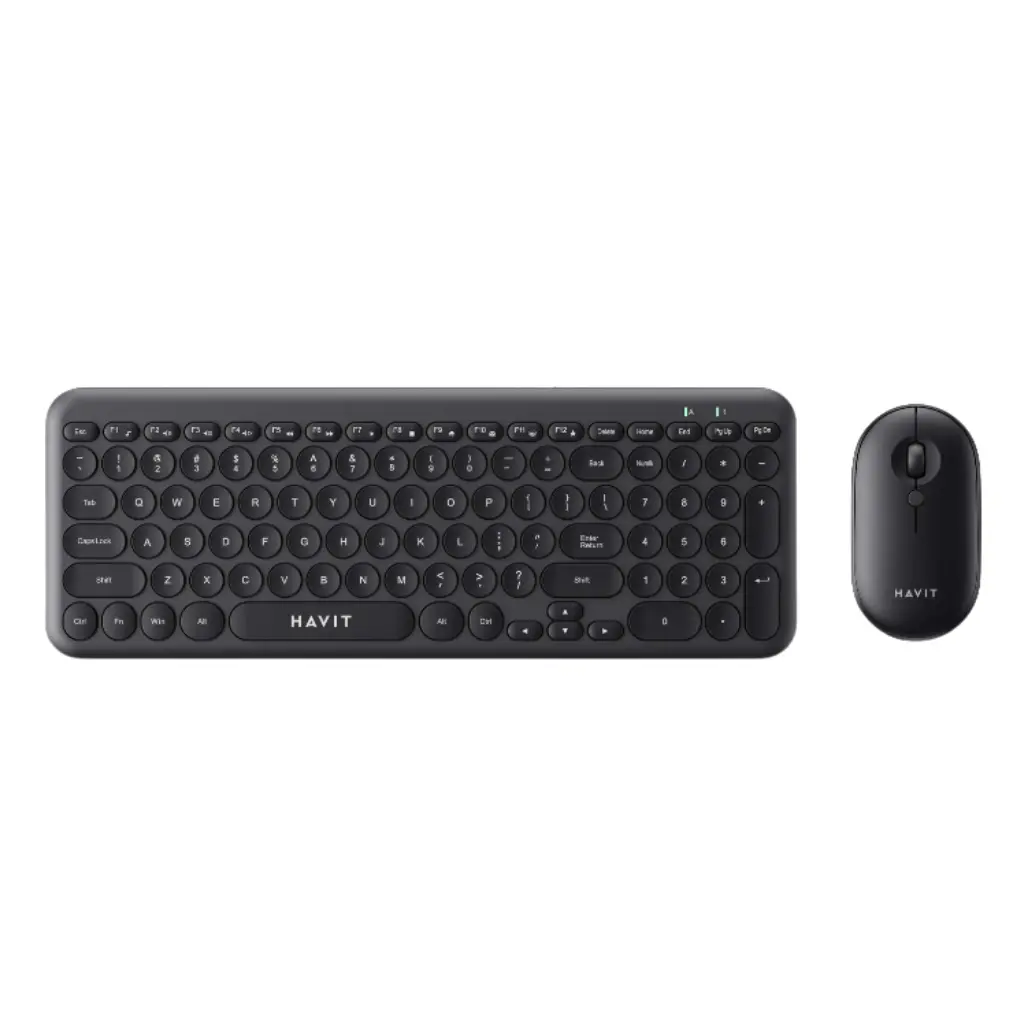Havit Kb254gcm Wireless Keyboard & Mouse Combo - Black (English Layout) 1