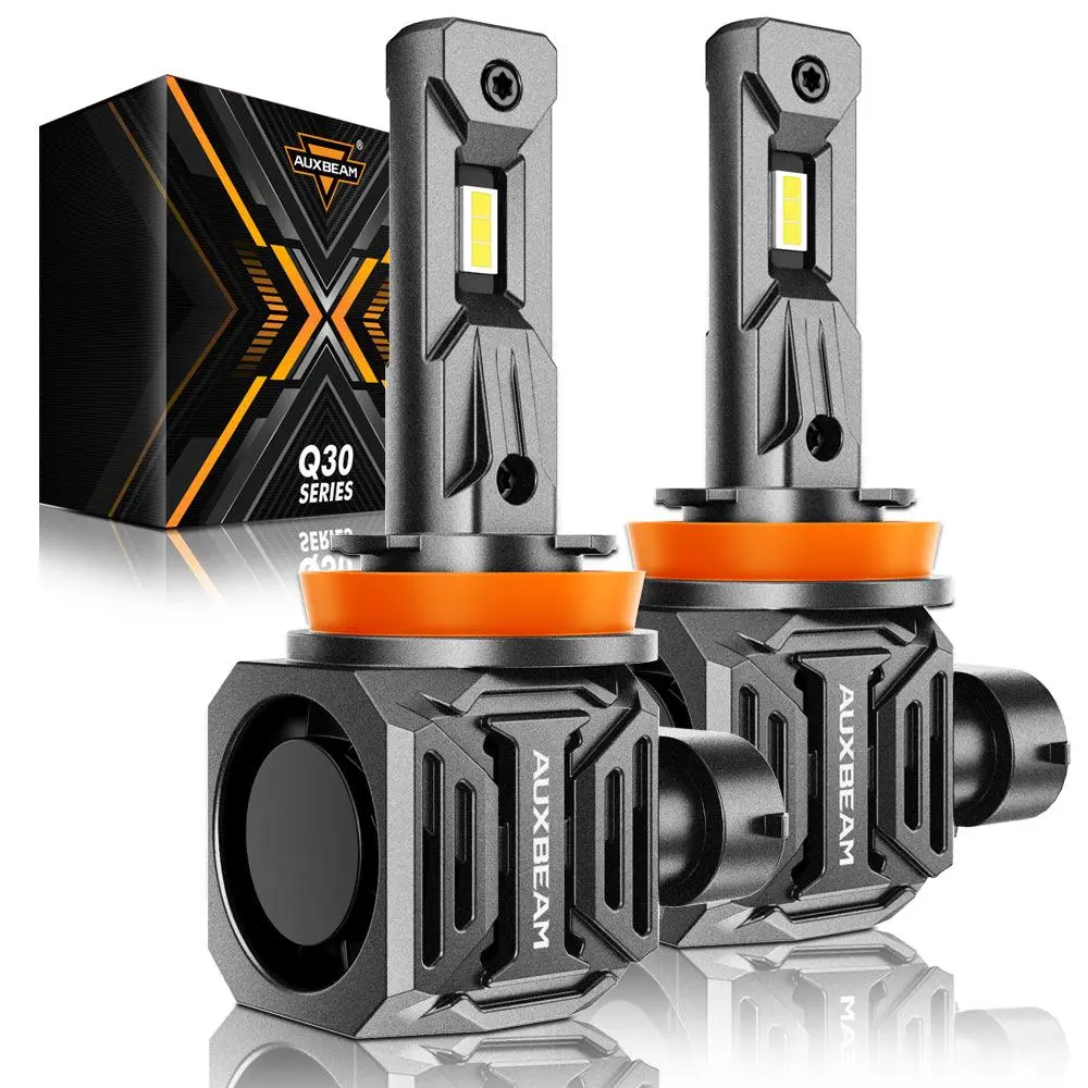 H11/H9/H8 Led Headlight Bulbs Q30 Series Brightest Wireless 110W 24000Lm 6500K Cool White | 2 Bulbs 1