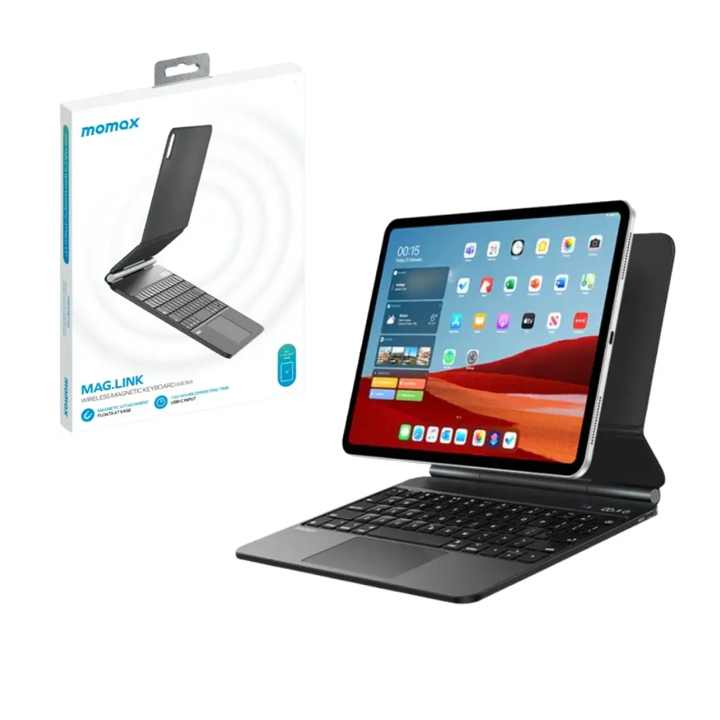 Momax Mag.Link Kb3ma Wireless Magnetic Keyboard For Ipad - (Arabic Layout) 1