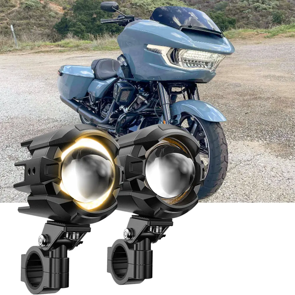 2024 Harley-Davidson Road Glide Motorcycle Led Spotlight Light 3+5 Light Modes 1