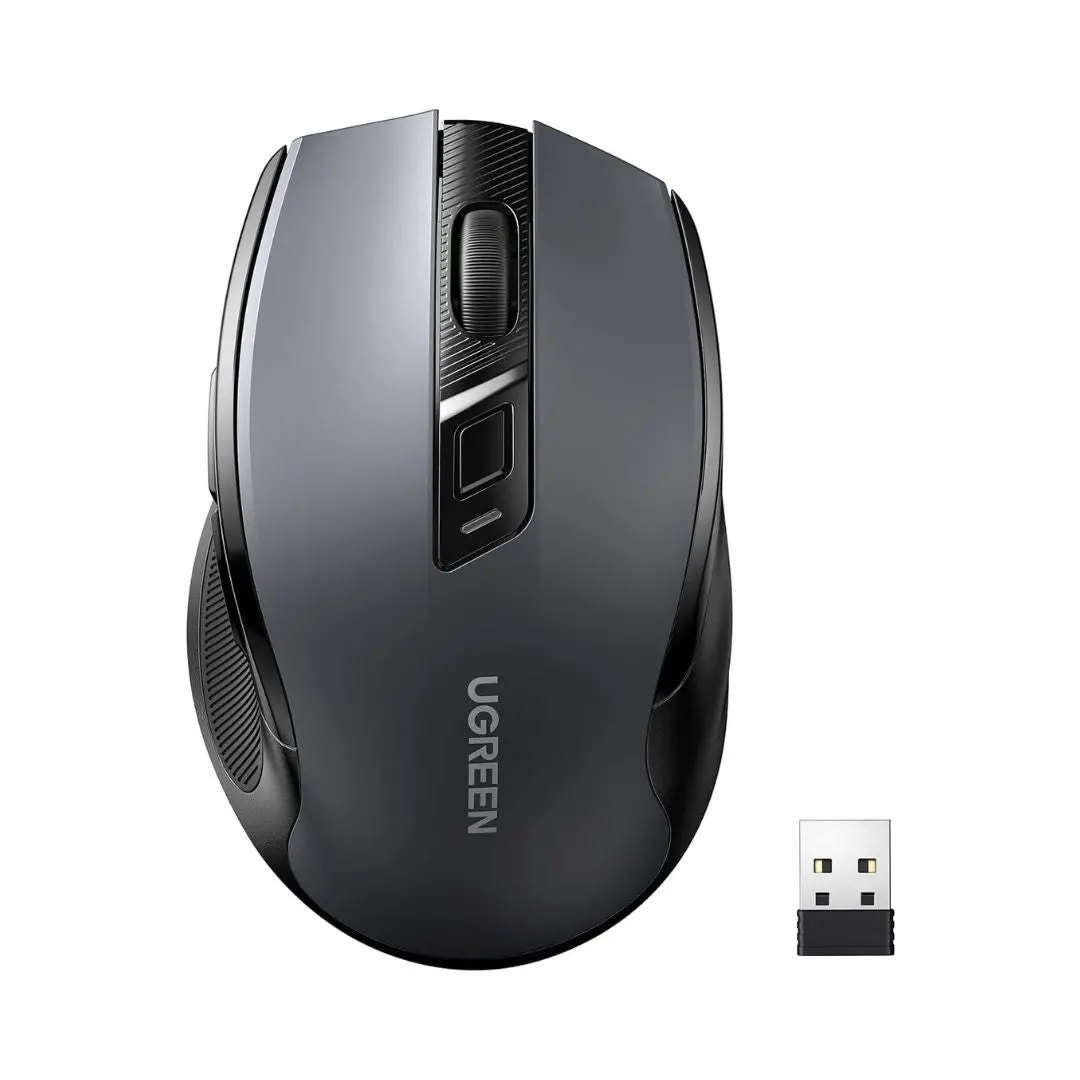 Ugreen Mu006 Ergonomic Optical Wireless Mouse - Black 1