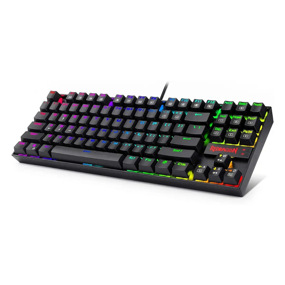 Redragon K552-Rgb, Kumara, 80%, Wired, Red Switches - Black 1