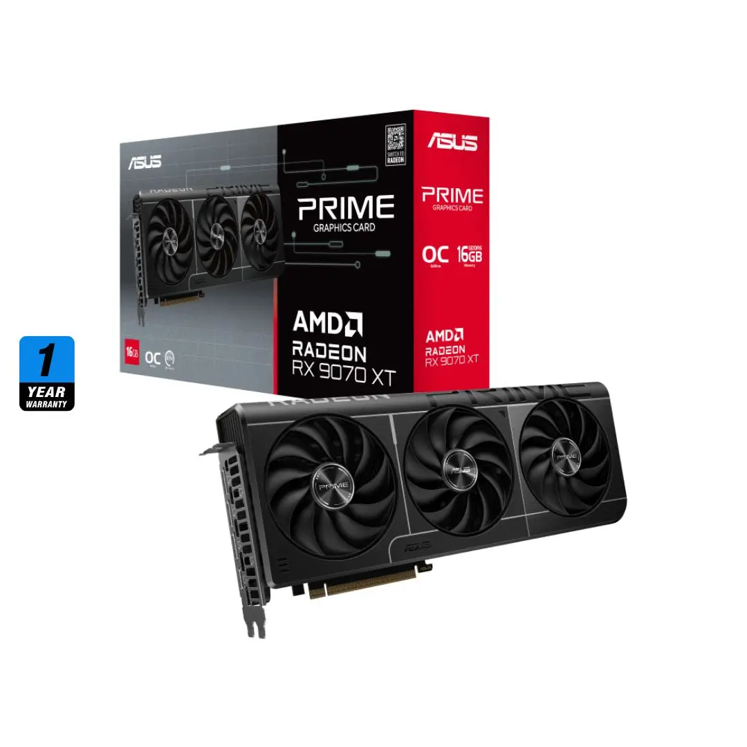 Asus Prime Radeon™ Rx 9070 Xt Oc Edition 16Gb Gddr6 1