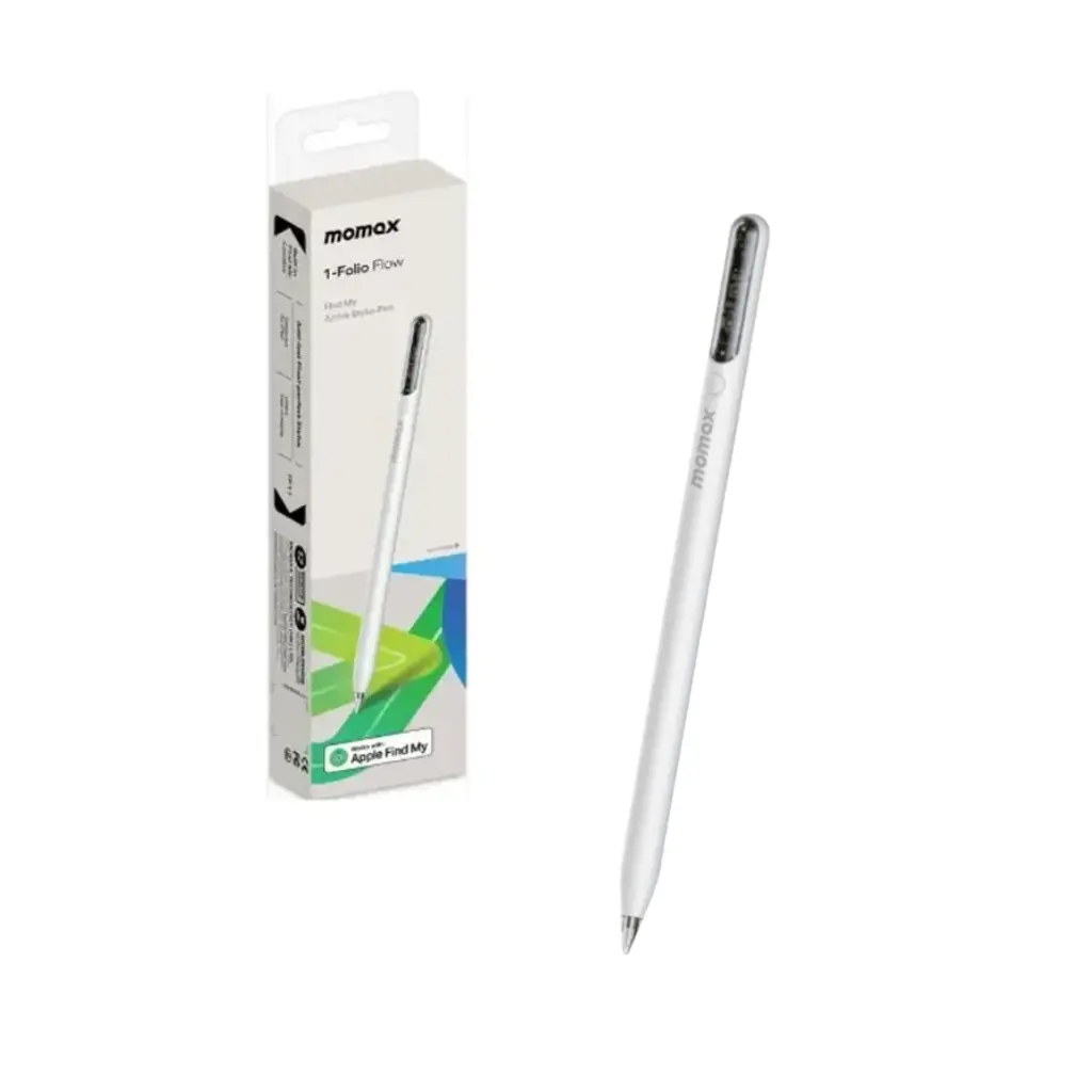 Momax Folio Flow Tp11w Find My Active Stylus Pen - White 1