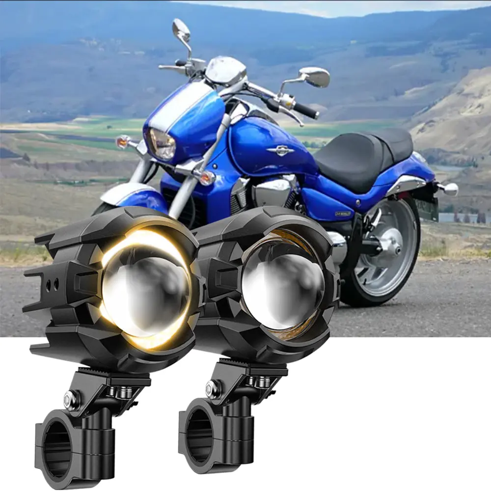 2007 Suzuki M109r Le Motorcycle Led Spotlight Light 3+5 Light Modes 1