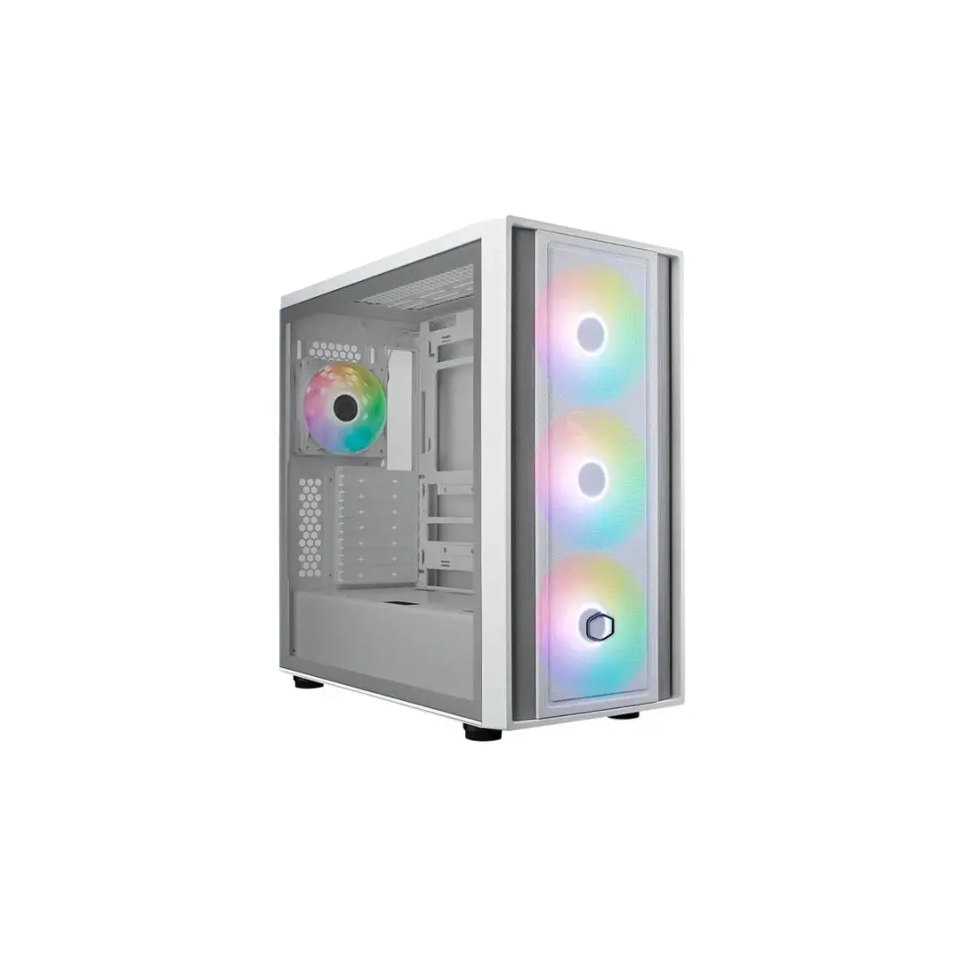 Cooler Master Masterbox 600 Mid Tower 4 Fan - White 1