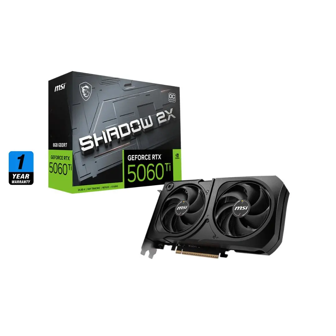 Msi Geforce Rtx™ 5060 Ti Shadow 2X Oc Plus - 8Gb 1