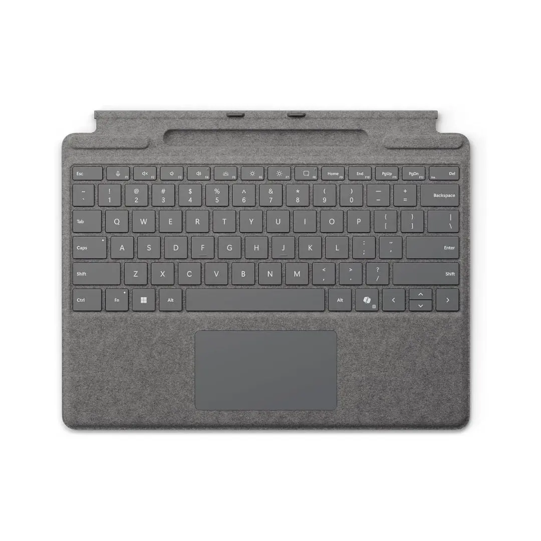 Microsoft Surface Pro Signature 8Xb-00199 Keyboard ( With Pen Storage ) - Arabic Layout - Platinum 1