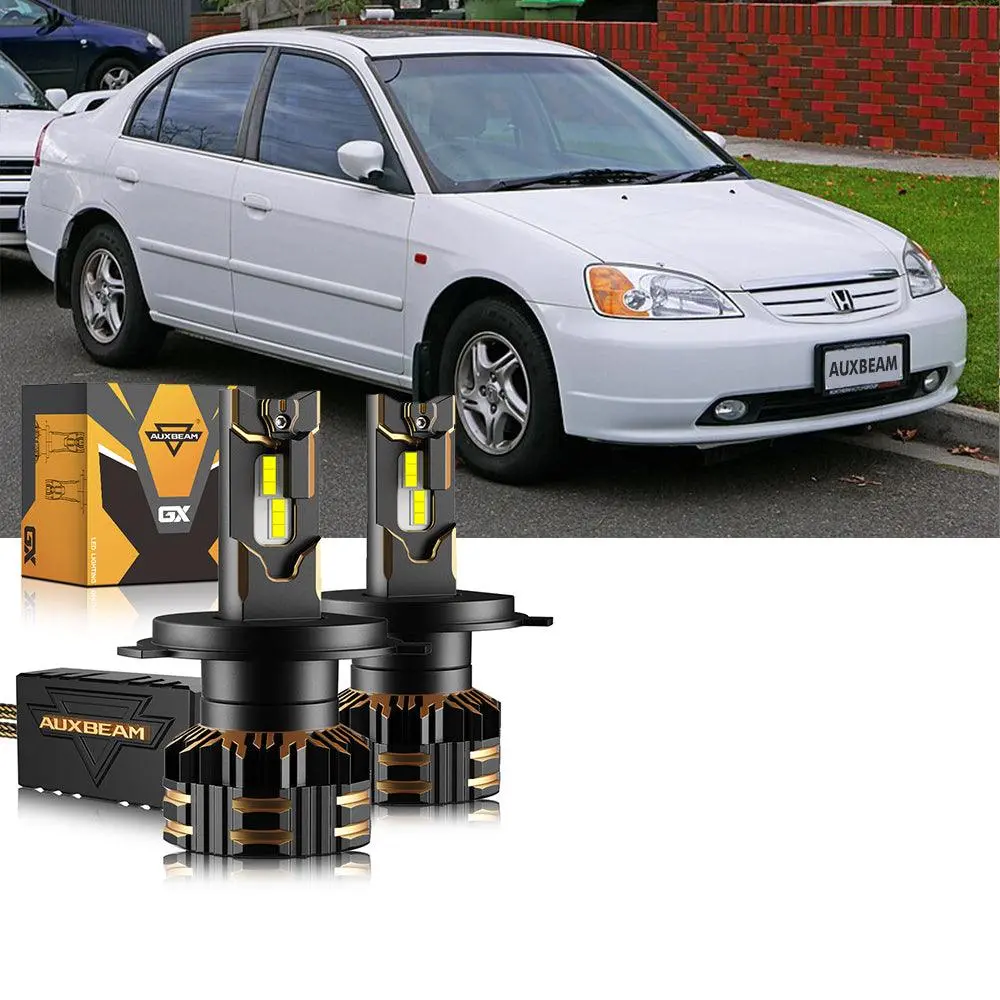 For 2000-2003 Honda Civic H4 Led Headlight Bulbs 1