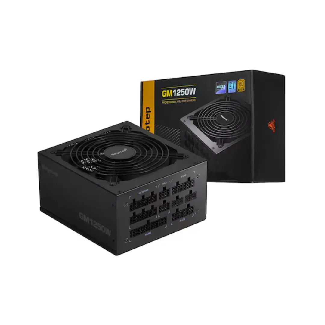 Segotep Gm1250w 1250W Gold 80+ Full Modular 80+, Pcie 5.1 & Atx 3.1 - Black 1
