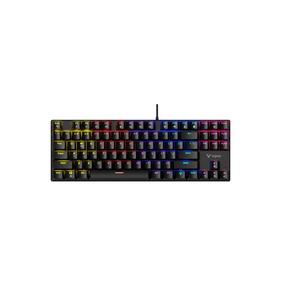 Rapoo Gk500-87 Wired 87% Mechanical Gaming Keyboard - Black 1