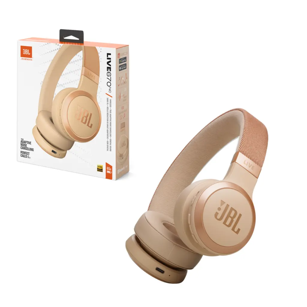 Jbl Live 670Nc Wireless On-Ear Headphone - Sandstone 1