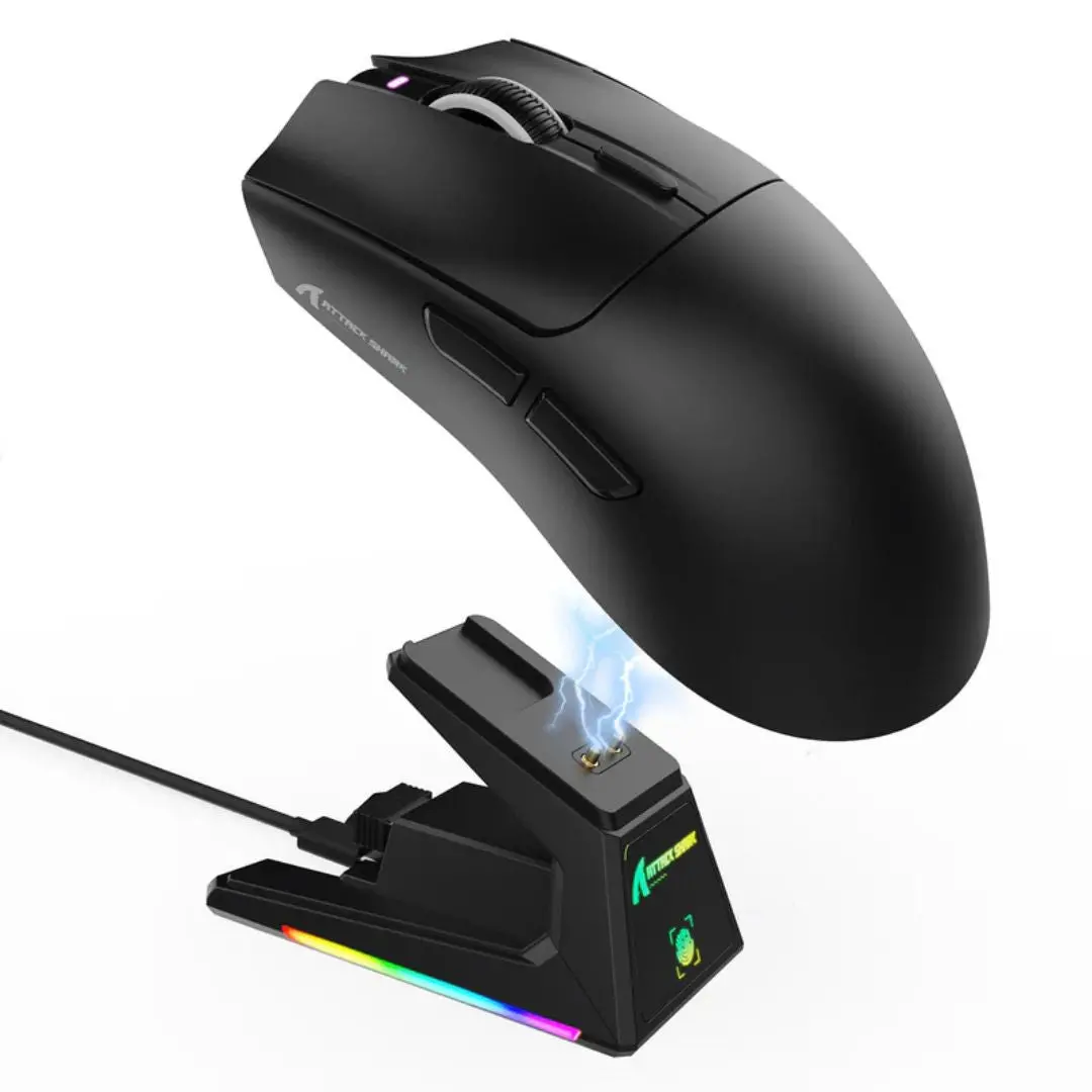 Attack Shark X1 Tri-Mode Gaming Mouse - Black 1