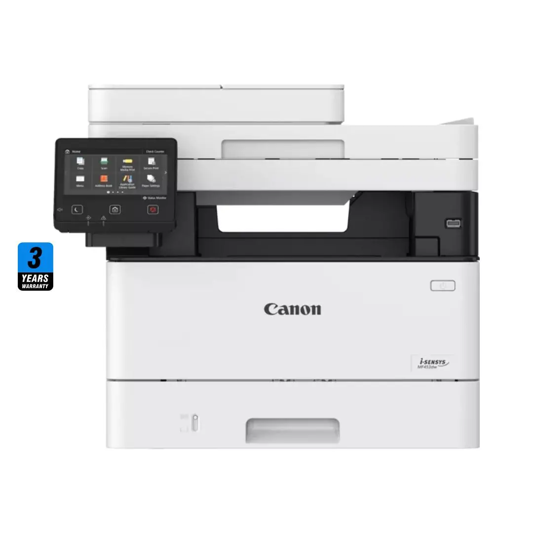 Canon I-Sensys Mf453dw Wi-Fi,  All-In-1 Laser Printer Black & White, (Print, Copy, Scan) 1