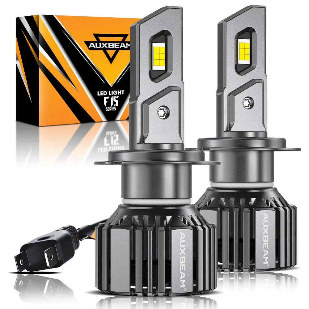 H7 Led Headlight Bulbs 90W 20000Lm F15 Series 20% Smaller Size 6500K Cool White | 2 Bulbs 1