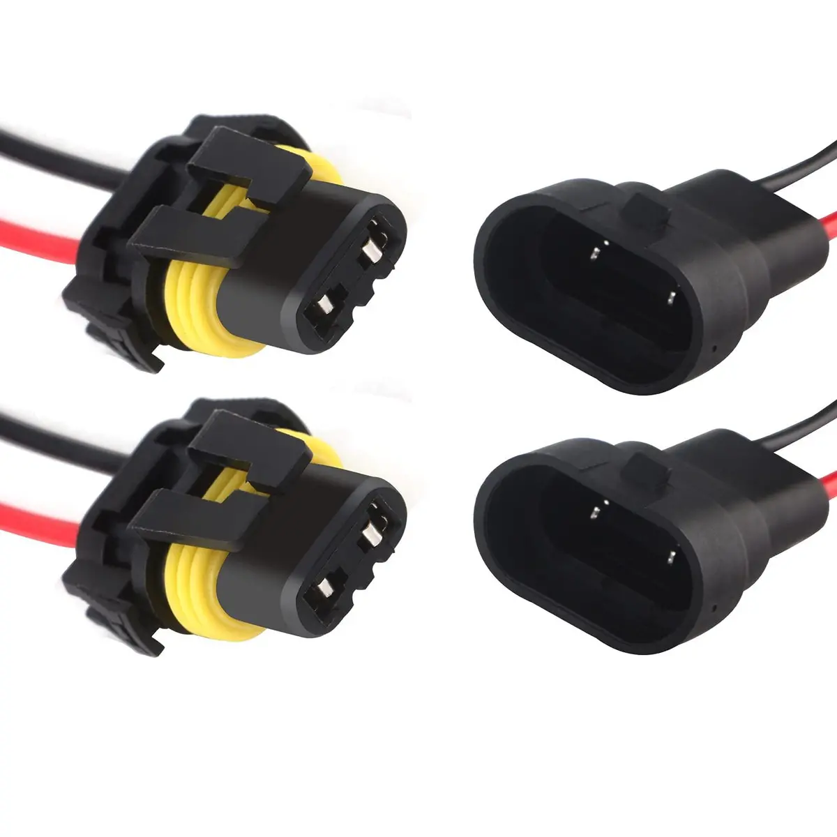 9005/9006/9012 Led Headlight Socket Male & Female Adapter Wiring Harness Connector For Headlight/Fog Light 2Pcs/Set 1