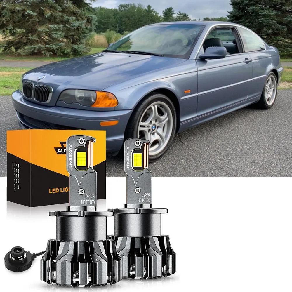 For 2000 Bmw 328Ci 328I D2s High & Low Beam Led Light Bulbs(Hid Headlamps) 1