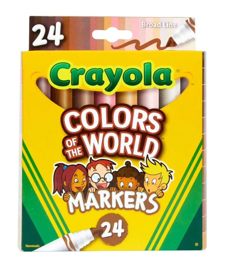 Crayola Colors Of The World Broad Line Markers Skin Tone 1
