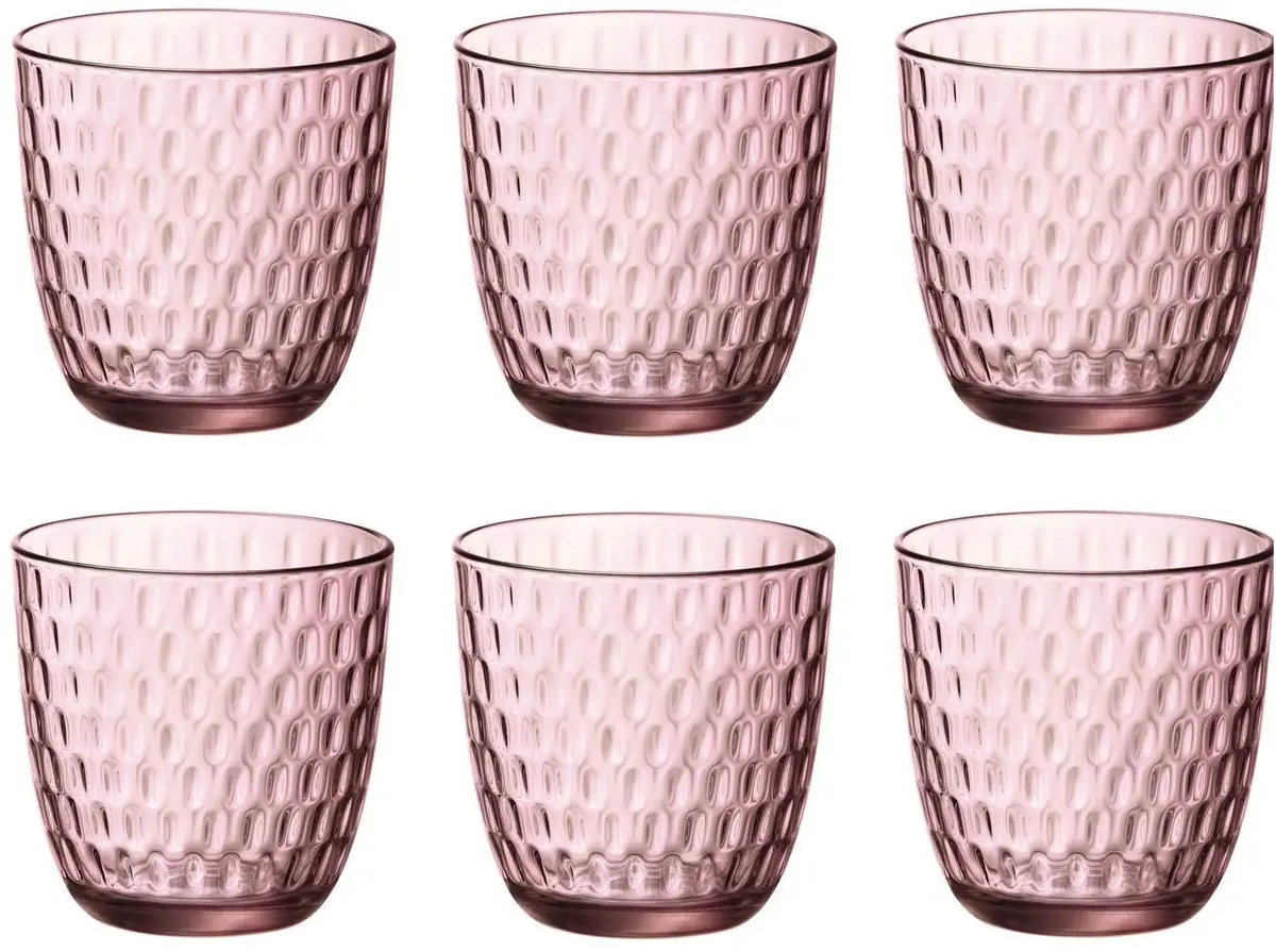 Bormioli Rocco Waterglazen Slot - Roze - 290 Ml - 6 Stuks 1