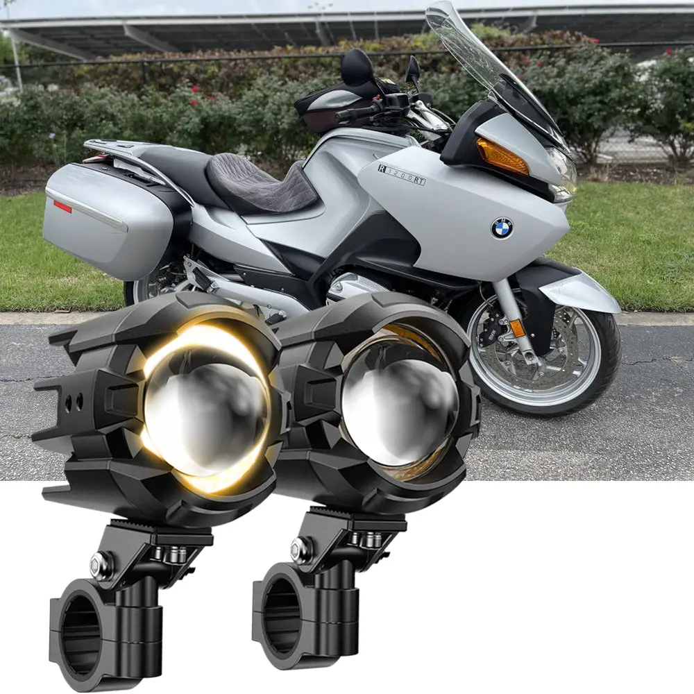 2007 Bmw R1200rt Motorcycle Led Spotlight Light 3+5 Light Modes 1
