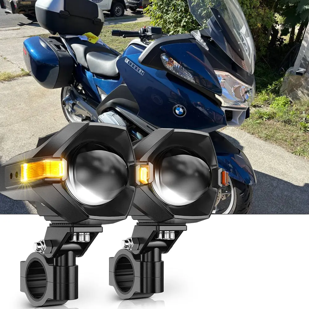 2007 Bmw R1200rt Motorcycle Led Spotlight Light 3+5 Light Modes Mt8 Series 1