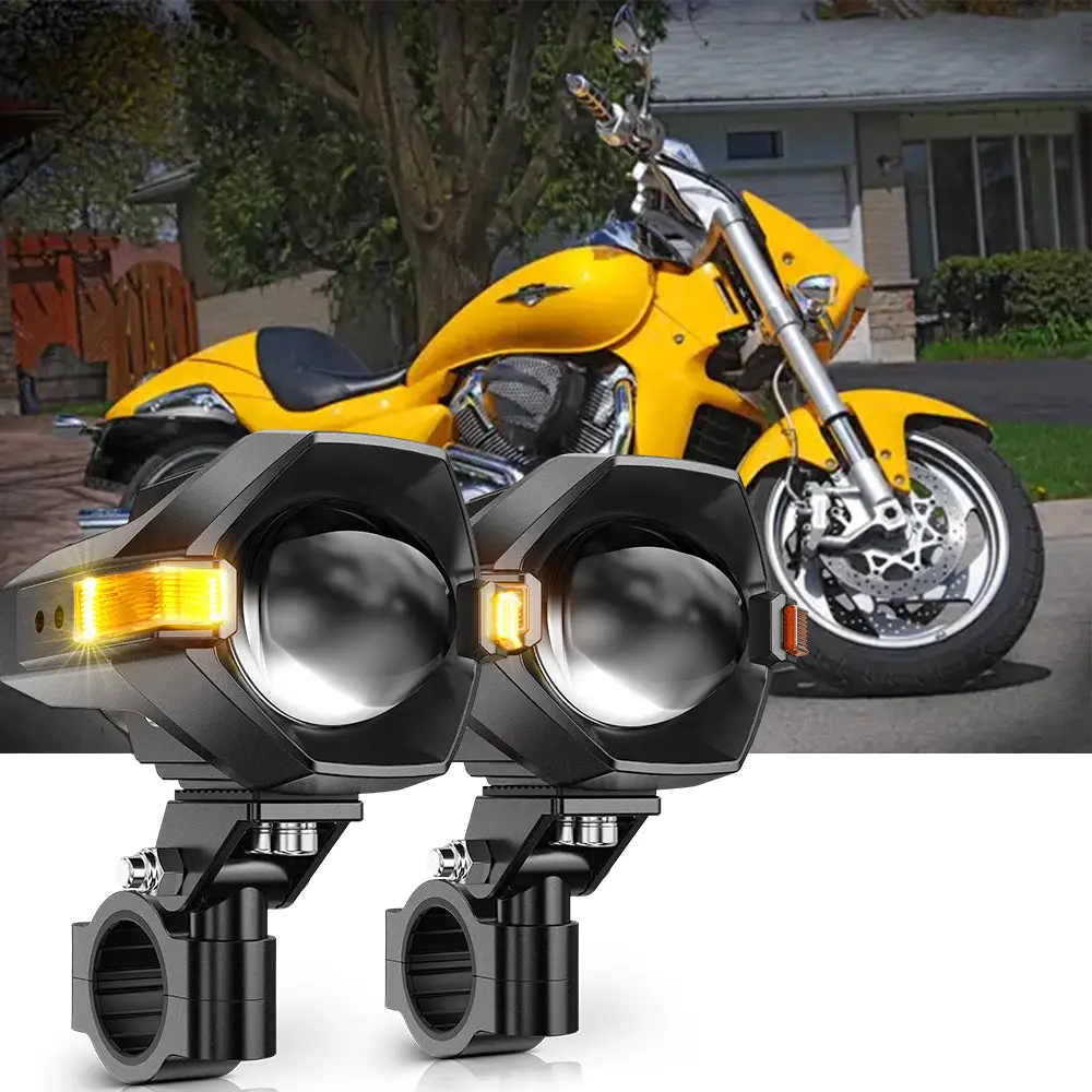 2007 Suzuki M109r Le Motorcycle Led Spotlight Light 3+5 Light Modes Mt8 Series 1