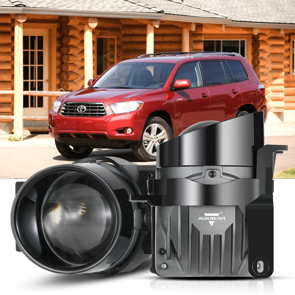 2008-2010 Toyota Highlander Hybrid Bi-Led Projector Lens Fog Light - 3 Inch 100W 6000K Hd Lens 1