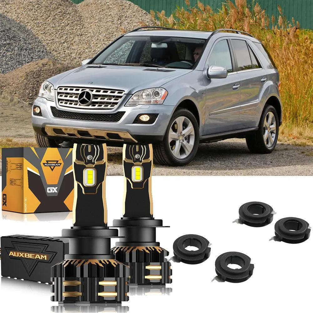For 2009-2010 Mercedes Benz Ml350 H7 Led Headlight Bulbs 1