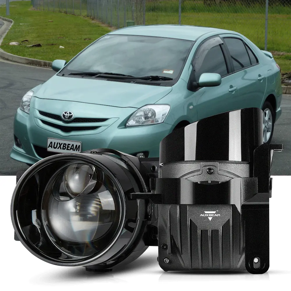 2007-2014 Toyota Yaris Bi-Led Projector Lens Fog Light - 3 Inch 83W 6000K Hyperboloid Lens 1
