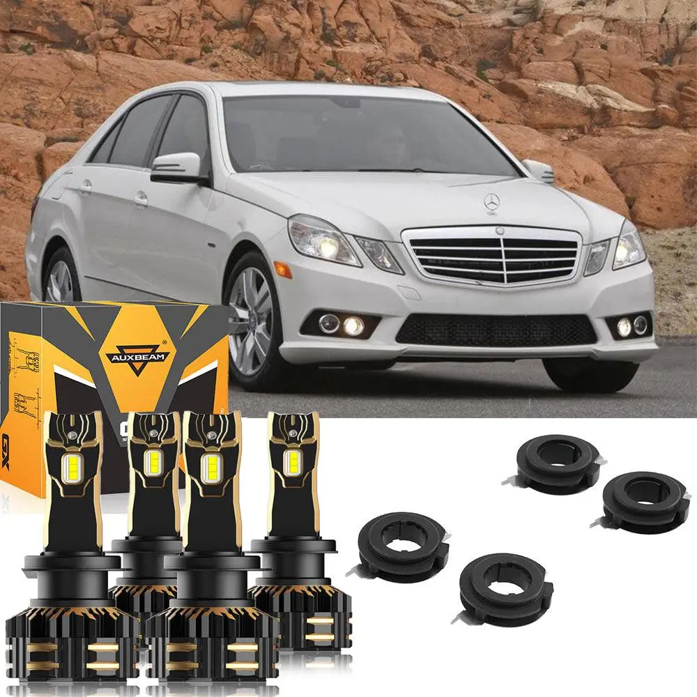 For 2011-2013 Mercedes Benz E350 H7 Led Headlight Bulbs 1