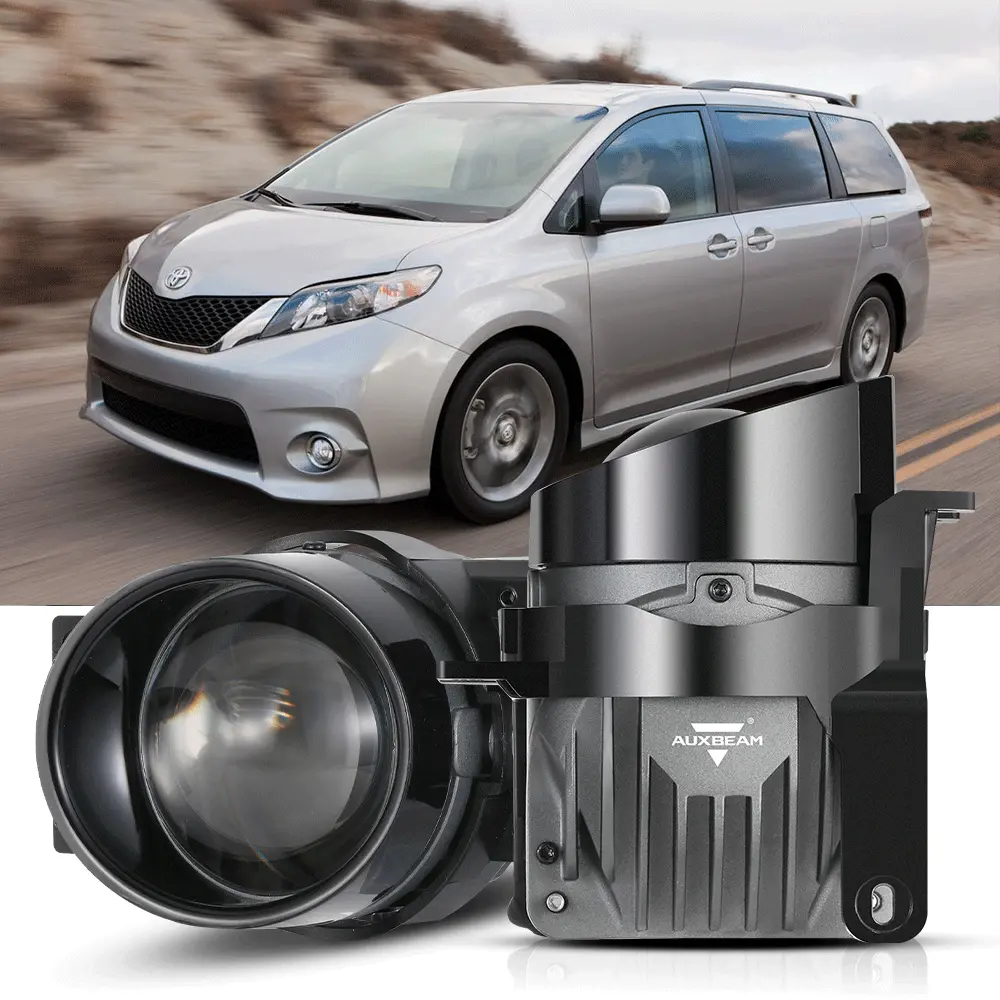 2011-2014 Toyota Sienna Bi-Led Projector Lens Fog Light - 3 Inch 100W 6000K Hd Lens 1