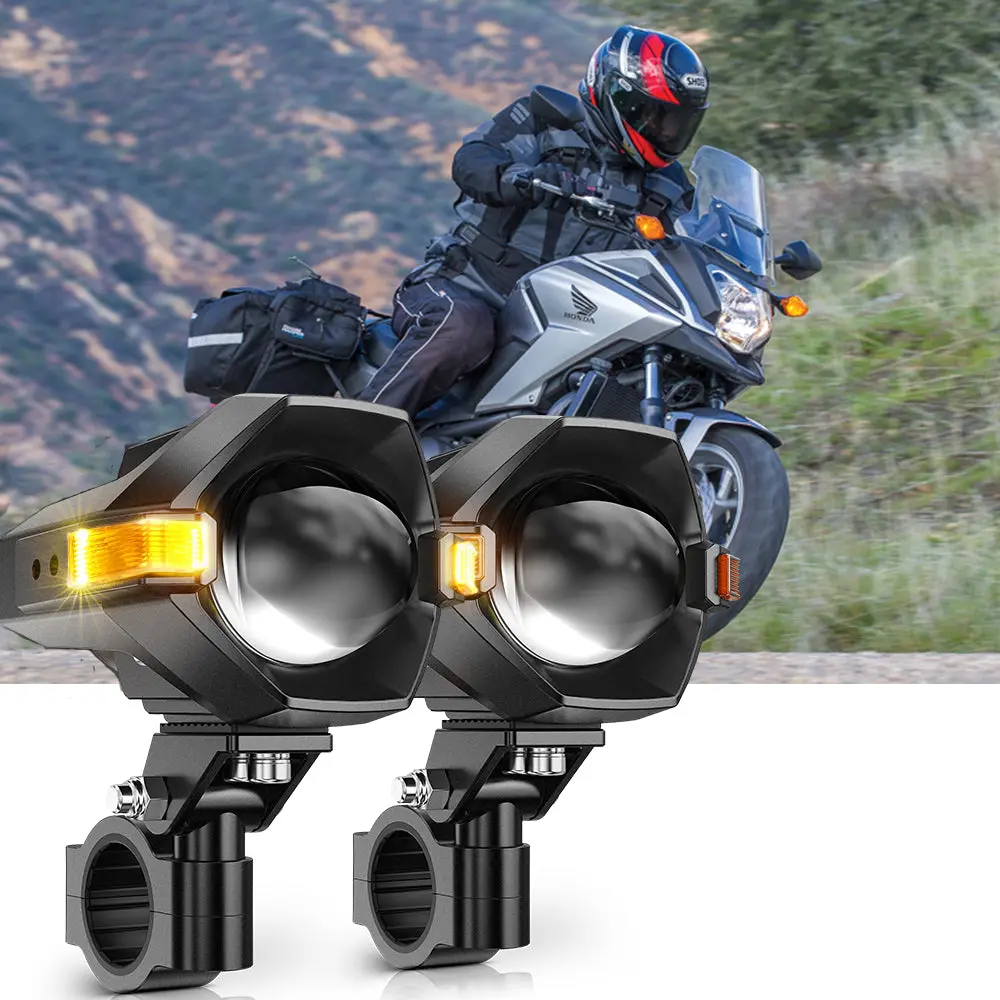 2011 Honda Nc700x Motorcycle Led Spotlight Light 3+5 Light Modes Mt8 Series 1