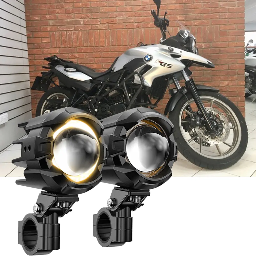 2014 Bmw F700 Gs Motorcycle Led Spotlight Light 3+5 Light Modes 1