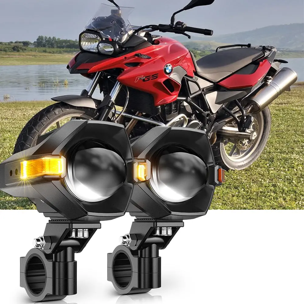 2014 Bmw F700 Gs Motorcycle Led Spotlight Light 3+5 Light Modes Mt8 Series 1