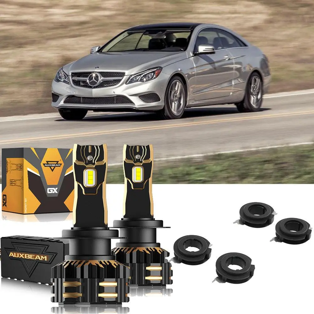 For 2014 Mercedes Benz E350 Coupe 4Matic H7 Led Headlight Bulbs 1