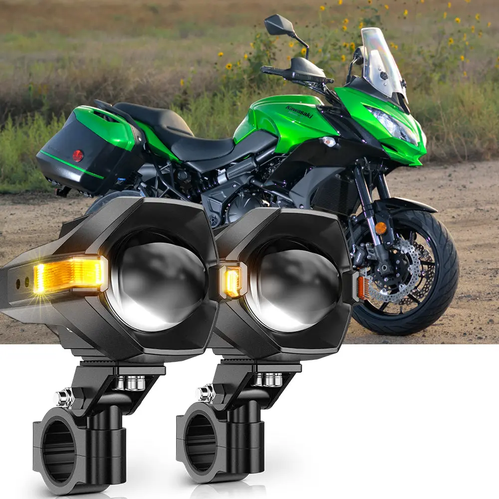 2015 Kawasaki Versys 1000 Lt Motorcycle Led Spotlight Light 3+5 Light Modes Mt8 Series 1